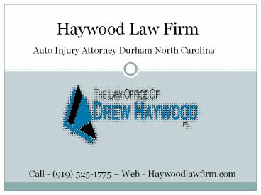 Durham Car Accident Law Firm