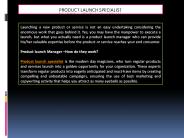 Importance of Product Launch Managers