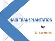 Hair transplantation By Sai Cosmetics
