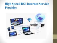 High-Speed DSL Internet Service Provider