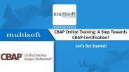 A Step towards CBAP Certification! : CBAP Online Training (1)