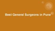 Best General Surgeons in Pune