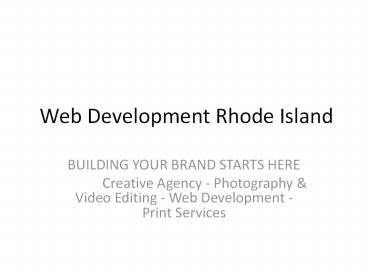 Rhode Island web development