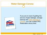 Water Damage Corona