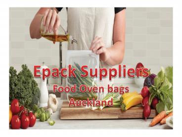 Oven manufacturing bags for food