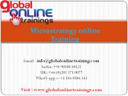 Microstrategy training | Microstrategy online training courses