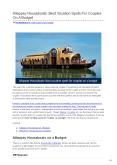 ALLEPPEY HOUSEBOATS: BEST VACATION SPOTS FOR COUPLES ON A BUDGET PowerPoint PPT Presentation