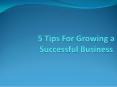 5 Tips to grow your business PowerPoint PPT Presentation
