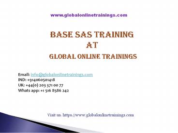 Best Online Base SAS tRAINING pdf file download free