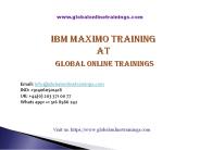 IBM Maximo free PDF online Training