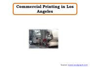 Commercial Printing in Los Angeles