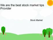 Stock market tips
