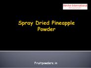 Spray Dried Pineapple Powder