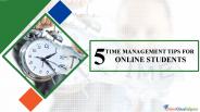 Online Class Help: 5 Tips for Time Management