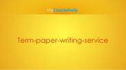 Term Paper Writing Service