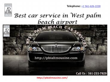 Book best car service in west palm beach airport