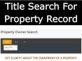 Title Search For Property Record PowerPoint PPT Presentation