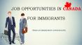 Job Opportunities in Canada for Immigrants - Pelican Migration Consultants PowerPoint PPT Presentation