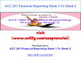 ACC 291 Financial Reporting Week 1 To Week 2 PowerPoint PPT Presentation