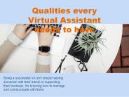 Qualities every Virtual Assistant needs to have