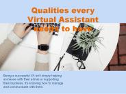 Qualities every Virtual Assistant needs to have PowerPoint PPT Presentation