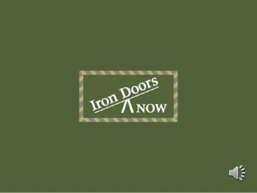 High Quality Wrought Iron Doors