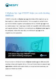 Spy App for Cell Phone