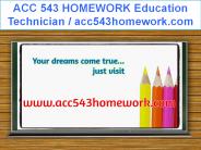 ACC 543 HOMEWORK Education Technician / acc543homework.com (1)