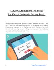 Survey Automation: The Most Significant Feature in Survey Tools!