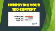Improving Your SEO Content
