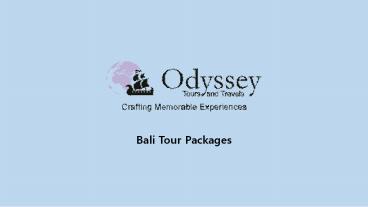 Bali Tour Packages