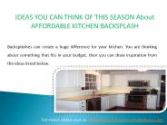 Affordable Kitchen Backsplash Ideas