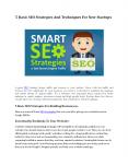 5 Basic SEO Strategies And Techniques For New Startups (1) PowerPoint PPT Presentation