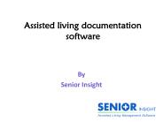 Assisted living documentation software