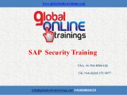 SAP Security Training | SAP Security Online Training - GOT