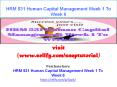 HRM 531 Human Capital Management Week 1 To Week 6 PowerPoint PPT Presentation