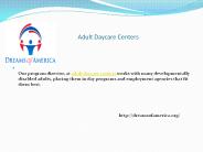 Adult Daycare Centers