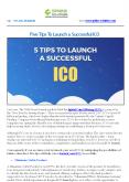 Five Tips To Launch A Successful ICO PowerPoint PPT Presentation