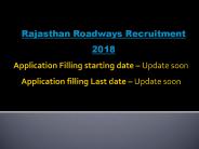 Rajasthan Roadways Recruitment 2018