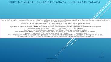 Study in Canada | Colleges in Canada | Courses in Canada