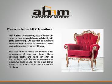 Recliner Repair Houston