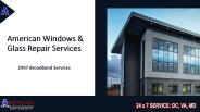 American Windows & Glass Repair at Washington DC