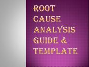 Root Cause Analysis Template by Expert Toolkit