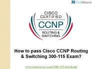 Cisco CCNP 300-115 Practice Test Questions Answers