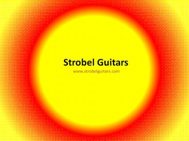 Electric Portable Guitar, Guitars - Strobel Guitars