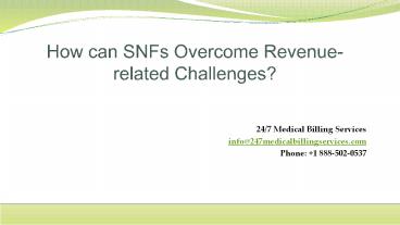 How can SNFs Overcome Revenue-related Challenges?