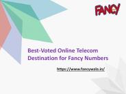 Best-Voted Online Telecom Destination for Fancy Numbers