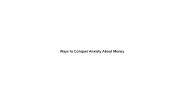 Ways To Conquer Anxietyabout Money