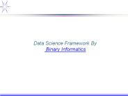 Data science Framework