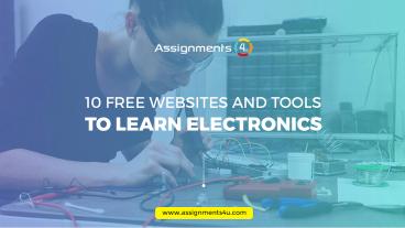 10 Free Websites and Tools to Learn Electronics